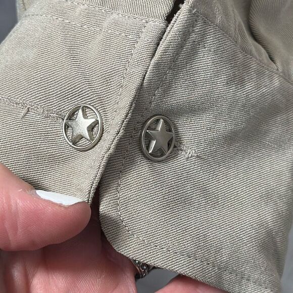 Scully Mens Tencel Shirt Star Buttons Size XL PW-011 Super Soft Western Country - Picture 4 of 9